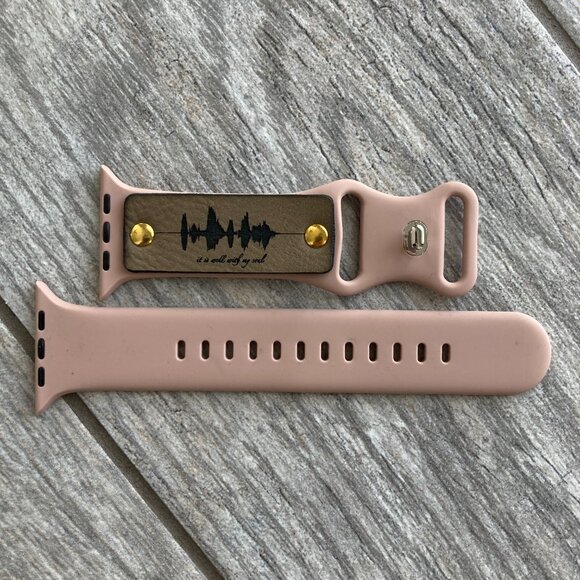 It Is Well With My Soul Soundwave Band For Apple Watch 42-49mm - Rose Tan - Picture 2 of 3